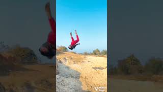 gainer flip flip shortsvideo shorts stunt viral [upl. by Nonnag]