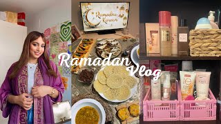 Preparing ramadan iftar ampGRWM Makeup Abayah✨🌸اجيو توجد معايا فطور رمضان وجدت راسي معاكم مكياج [upl. by Tahp]