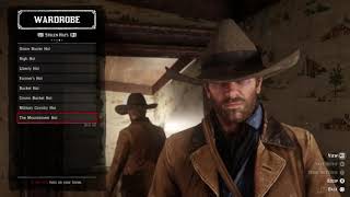 RDR2 All Stolen Hats for Arthur Morgan except fisherman reward one [upl. by Swords]