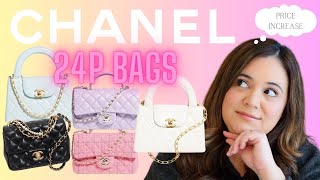 CHANEL 24P BAGS  ANOTHER PRICE INCREASE  COLLECTION LAUNCH DATE JANUARY 25 [upl. by Ahsitahs]