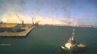 Misurata Libya  Entrance to the port [upl. by Skcirdnek238]