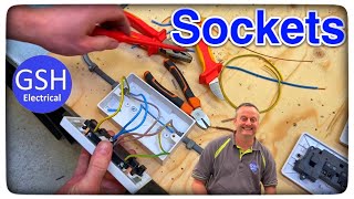 How To Terminate Connect Up a Twin Socket Outlet BS 1363 How to Wire a Double Socket [upl. by Isobel]