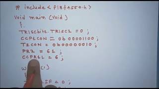 PICLecture 12  PWM signal generation using CCP block of PIC  DC motor speed control [upl. by Wynne866]