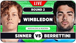 SINNER vs BERRETTINI • Wimbledon 2024 • LIVE Tennis Talk Watchalong [upl. by Mackenzie126]