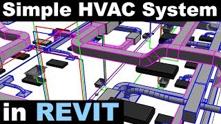 Simple Mechanical System in Revit Tutorial [upl. by Brendan]