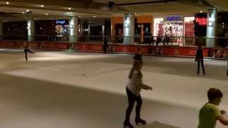 Kids IceSkating At The Galleria  Houston Texas  12202013 [upl. by Anauqes]