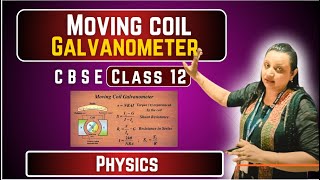 Class12th  ChMoving coil Galvanometer  Part2 Explanation by Ms Rita Mam CBSE 202425 [upl. by Annayram]