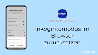 Inkognitomodus im Browser zurücksetzen Samsung Internet [upl. by Inesita]