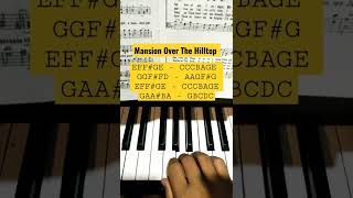 Mansion Over The Hilltop  Piano tutorial [upl. by Dever]