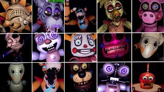 Five Nights at Freddys Help Wanted 2  ALL Jumpscares Animations PS5 PSVR2 4K [upl. by Niffirg]