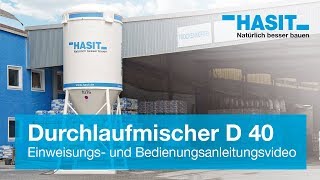 HASIT  Durchlaufmischer Silo  Einweisungsvideo [upl. by Eleda]