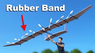 Giant RubberBand Plane [upl. by Ahtelahs]