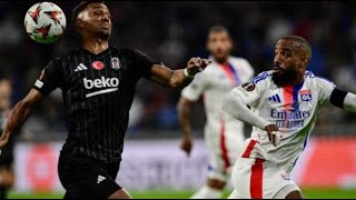 LYON vs BESIKTAS 01 Highlights amp Goals  Europa League 2024 2025 [upl. by Galvan357]