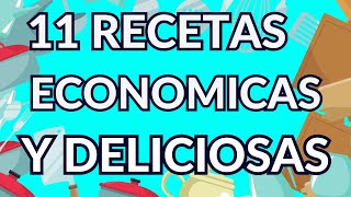 11 recetas faciles y rapidas de hacer  Comidas abundantes y deliciosas [upl. by Attelrahc]