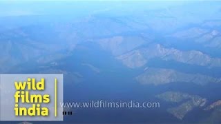 Aerial view of Shivalik range and lower Himalaya in Himachal [upl. by Anan]