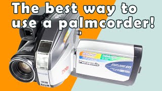 How To Use Panasonic PVL352 VHSC Palmcorder Old School Camcorder [upl. by Anivlek337]