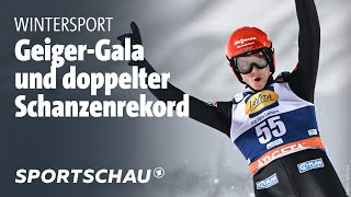 Skispringen DSVAdler in Klingenthal nicht zu stoppen  Sportschau [upl. by Lyssa487]