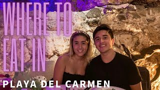 Where to eat in Playa Del Carmen Mexico 2021  Alux BoVino Street Food Ah Cacao Karens [upl. by Alihet]