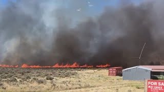 Homes destroyed in fire near Fruitland [upl. by Greenland]