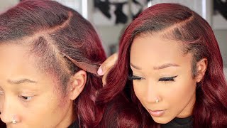 How to Install a Lace Wig Behind Your Hairline for a SUPER NATURAL Install WowAfrican [upl. by Uni]