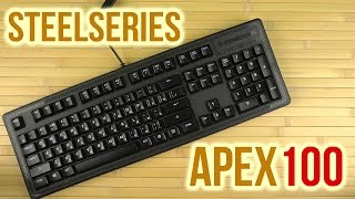 Распаковка SteelSeries Apex 100 [upl. by Noirda437]