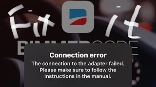 How to fix Bimmercode Connection error [upl. by Yelrehs59]
