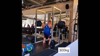 300kg raw squat PR this is actually my second 300kg squat [upl. by Eniamsaj]