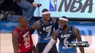 Kobe Bryant Cant Believe LeBron Passed Up Final Shot TWICE  2012 AllStar Game [upl. by Redliw71]