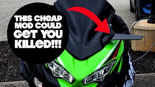 This cheap mirror could get you KILLED Ninja 400 Stealth Mirror 2022 Updated for beginners [upl. by Dennett]