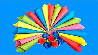 DIYWall Hanging Handicraft  Wall Decoration ideas with paper  Craft Squad [upl. by Aivatnahs511]