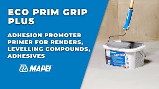 Mapei  Eco Prim Grip Plus  adhesion promoter primer  Video tutorial [upl. by Aelahs]