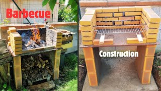 Construire un BARBECUE maison en BRIQUES réfractaires [upl. by Paulsen804]