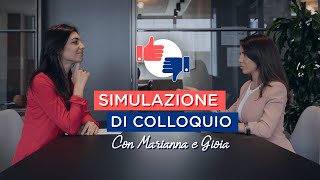 Simulazione di un COLLOQUIO di lavoro [upl. by Dilan]