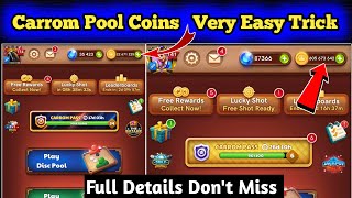 Carrom Pool Coins Very Easy Trick 😱 How To Create Coins In Carrom Pool Full Details Dont Miss 🔥 [upl. by Jeddy143]