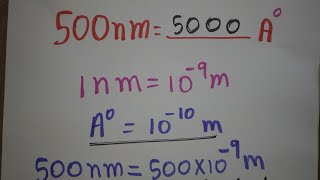 nanometer to angstrom unit [upl. by Lledal]