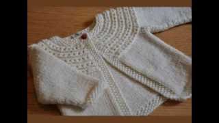 Easy Knit Baby Cardigan [upl. by Drofliw]