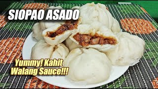 SIOPAO ASADO WITH PORK ASADO FILLING  YUMMY KAHIT WALANG SAUCE [upl. by Jeminah]