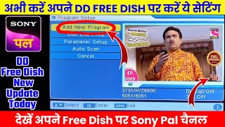 Sony Pal DD Free Dish Par Kaise Laye 2024  DD Free Dish New Update Today  Sony Pal  Free Dish [upl. by Annirok]