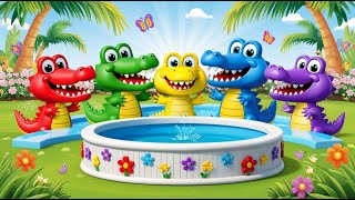 Five Little Crocodiles Went Swimming  Nursery Rhymes amp Kids Songs  nursery rhymes for babies [upl. by Reizarf]