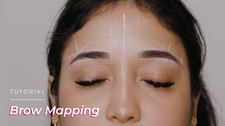 Beginners Full Brow Mapping Tutorial StepByStep [upl. by Leora]