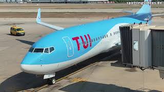 Onboard TUIfly B737800 DABMQ  Takeoff at PMI  20240805 [upl. by Wilden]