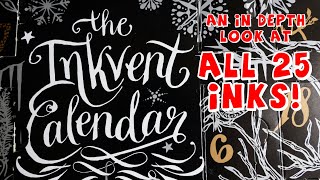 Inkvent Black ALL INKS  ink advent calendar review [upl. by Hyland898]