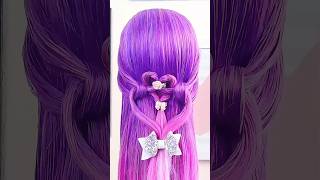 Easy hairstyle for school hairstyletutorial hairstyle hair haircare haircut trending [upl. by Germayne]