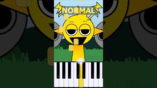 Simon Theme Incredibox Sprunki Retake  Normal Vs Horror on piano [upl. by Larrej970]