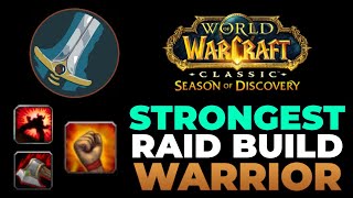 STRONGEST Warrior DW PvE DPS Build Season of Discovery  World of Warcraft [upl. by Ertsevlis804]