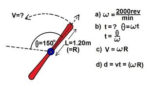 Physics 11 Rotational Motion 2 of 6 Airplane Propeller [upl. by Eidnar501]