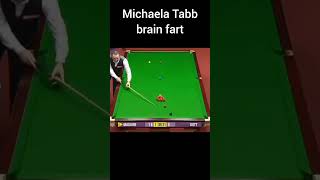 WHAT WAS MICHAELA TABB THINKING snooker wtf shorts [upl. by Mcdowell849]