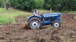 GRUBBING with a Brush Hog Cultivator and Landscape Rake  Ranch Hand Tips [upl. by Latsyk]