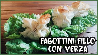 Fagottini fillo con verza ripiena 11 [upl. by Anyl707]