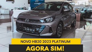 NOVO HYUNDAI HB20 2023 HATCH PLATINUM  EVOLUIU DEMAIS [upl. by Negaem]